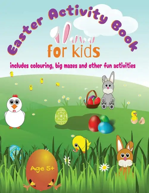 Easter Activity Book Kids Mazes Coloring Educational Fun Learning
