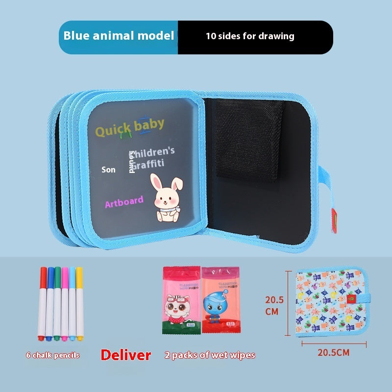 10 Sided Kids Picture Book Graffiti Drawing Board Educational
