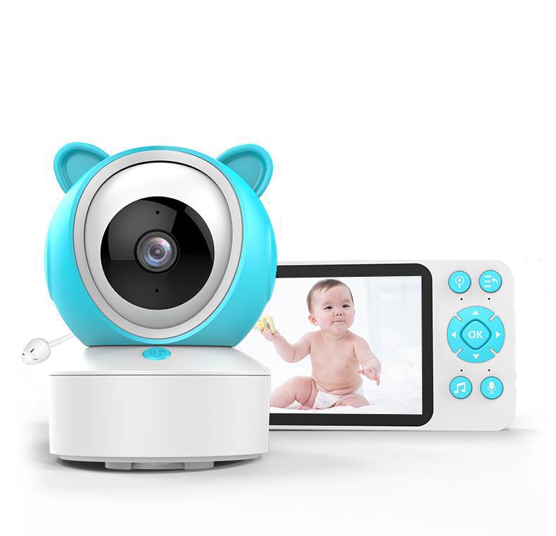 Baby Monitor Smartphone Dual Use Temperature Detection 5 Inch Display