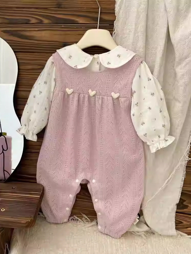 Baby Girl Autumn Romper Suit Cute Overalls Outfit Clothing