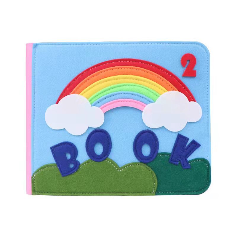 Felt Busy Board 3D Educational Rainbow Learning Story Book