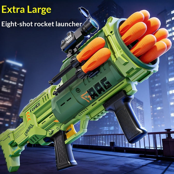 Children's Army-Green Rocket Launcher Shooting Toy