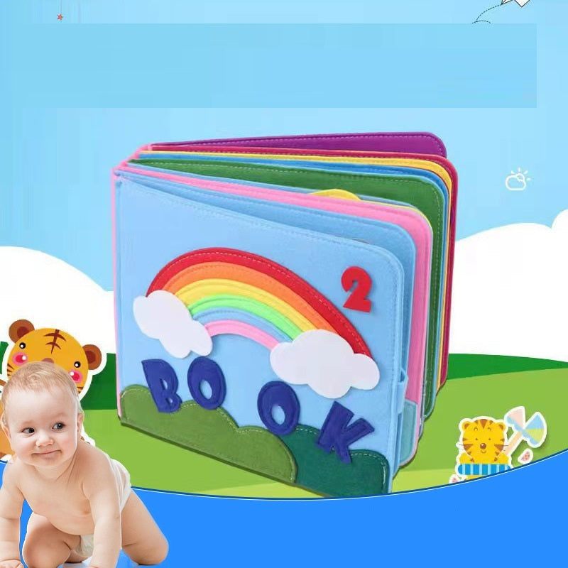 Felt Busy Board 3D Educational Rainbow Learning Story Book