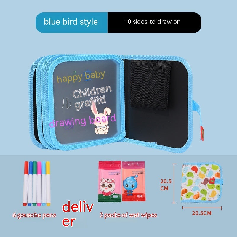 10 Sided Kids Picture Book Graffiti Drawing Board Educational