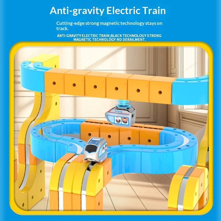 Children's Electric Magnetic Levitation Track Building Toy