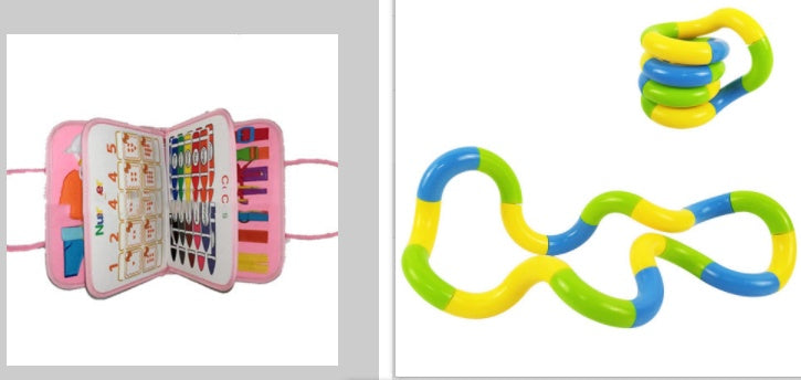Busy Board Book Dressing Buttoning Learning Baby Sensory Toy