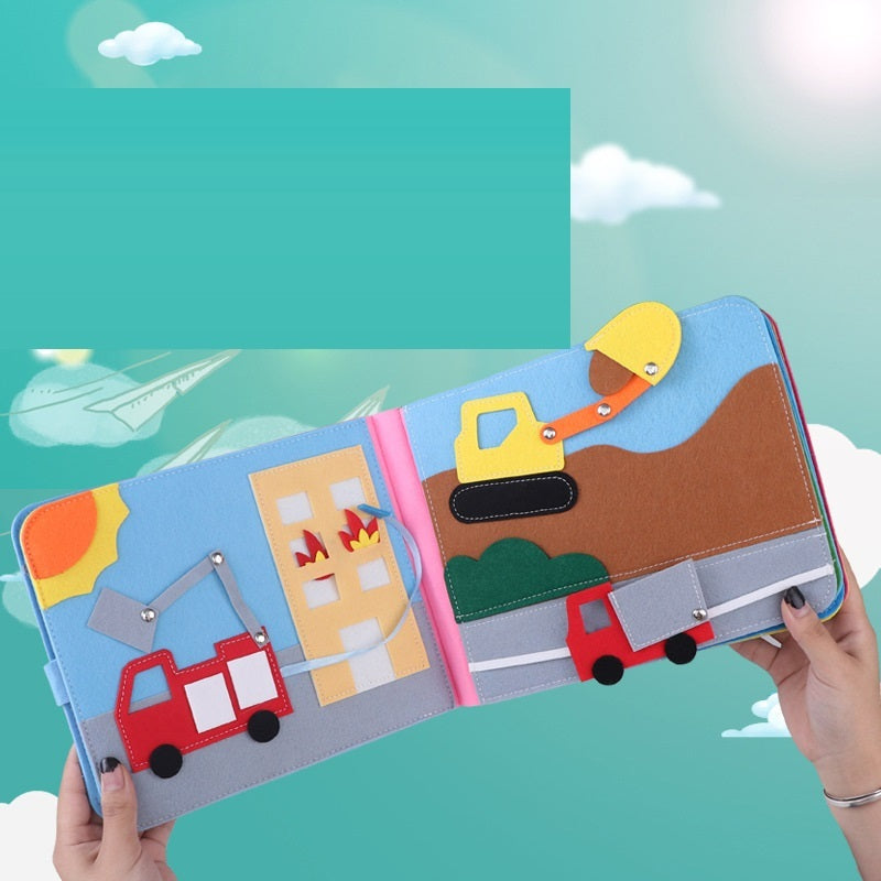Felt Busy Board 3D Educational Rainbow Learning Story Book