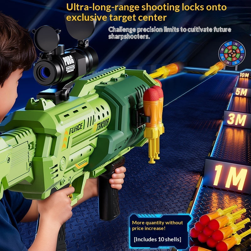 Children's Army-Green Rocket Launcher Shooting Toy