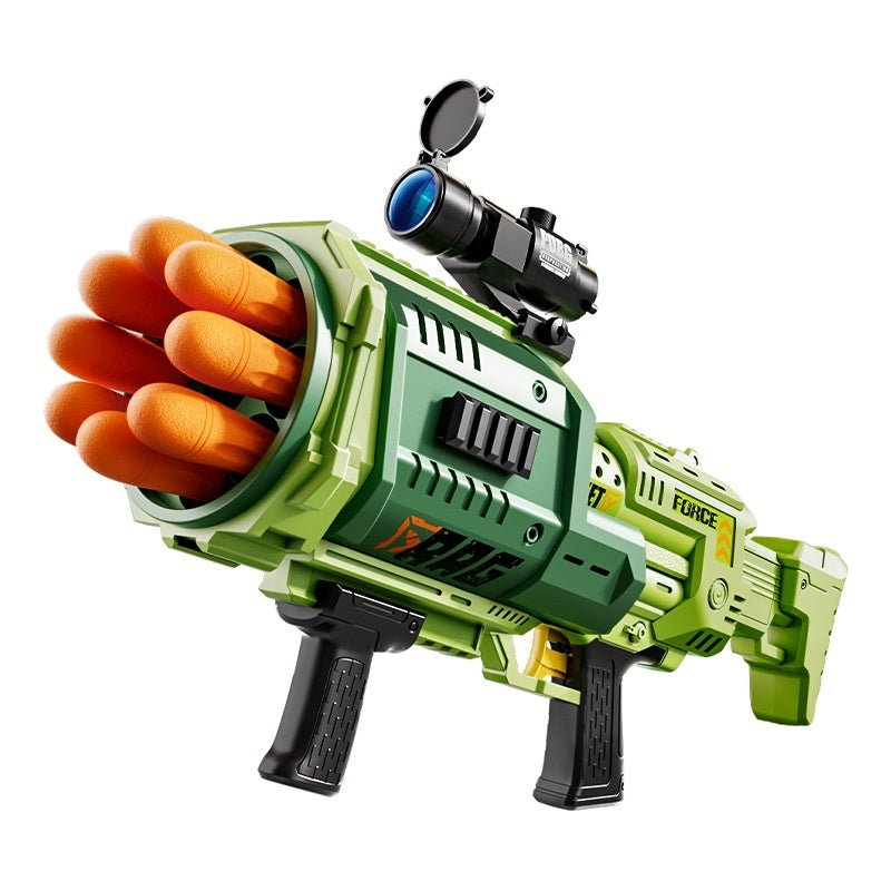 Children's Army-Green Rocket Launcher Shooting Toy
