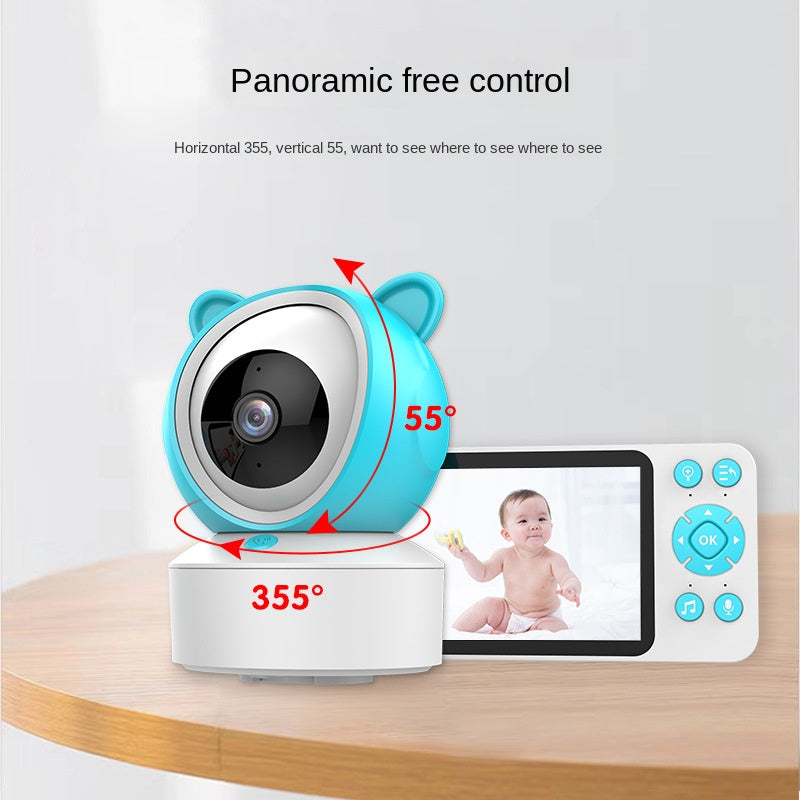 Baby Monitor Smartphone Dual Use Temperature Detection 5 Inch Display
