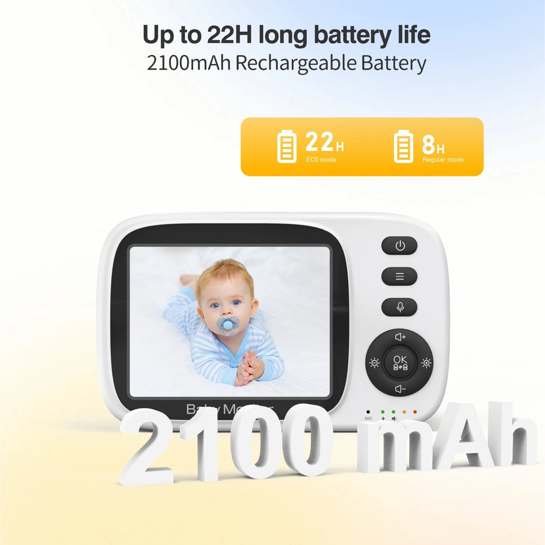 Video Baby Monitor Wireless LCD Two Way Audio Night Vision