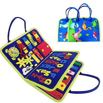 Busy Board Book Dressing Buttoning Learning Baby Sensory Toy