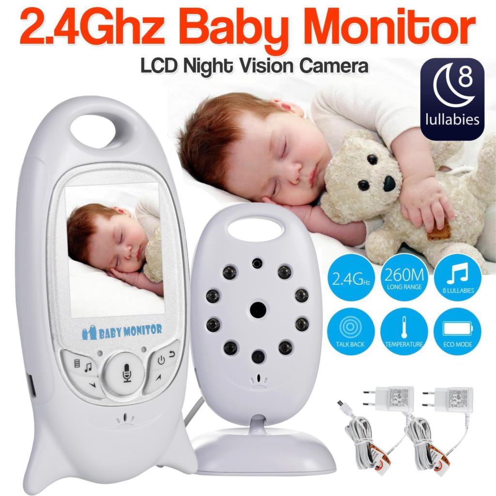 VB601 Baby Monitor Video Camera Night Vision Temperature Lullaby
