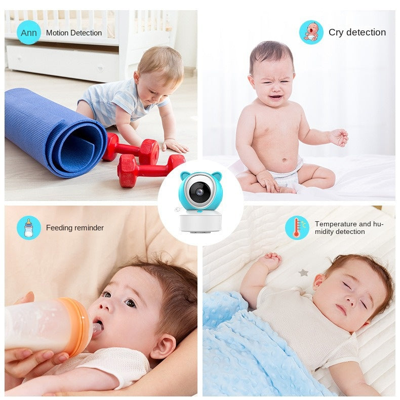 Baby Monitor Smartphone Dual Use Temperature Detection 5 Inch Display