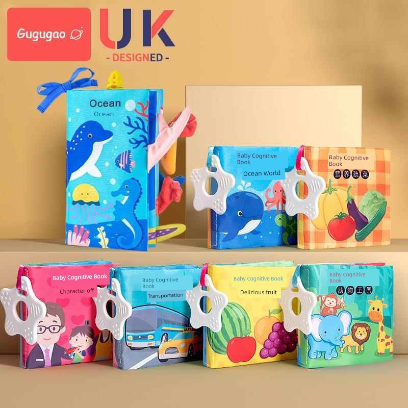 Baby Cloth Book Sensory Educational Tear Proof Interactive Learning Toy