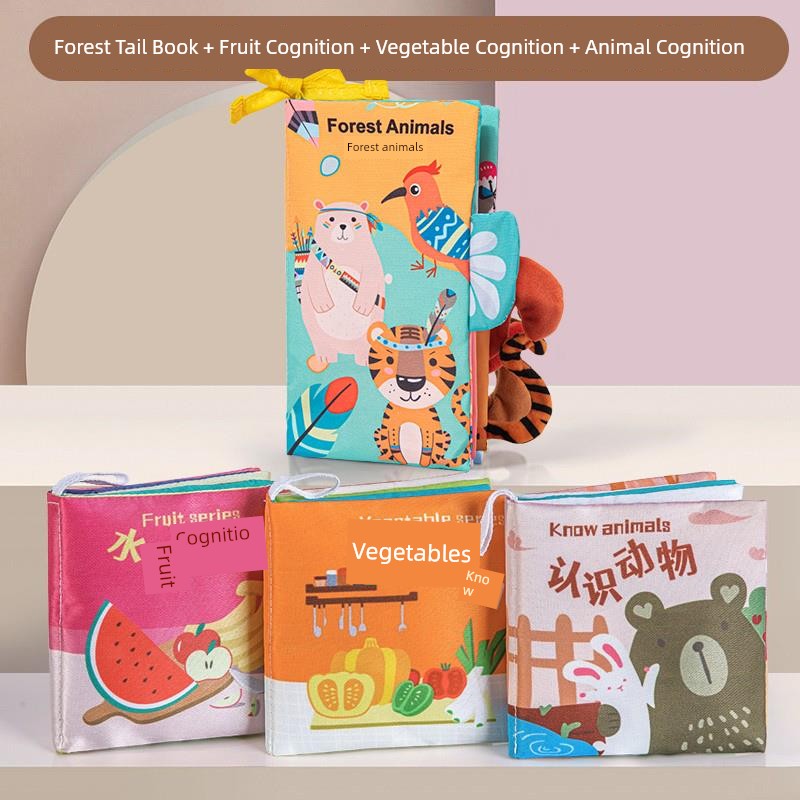 Baby Cloth Book Sensory Educational Tear Proof Interactive Learning Toy