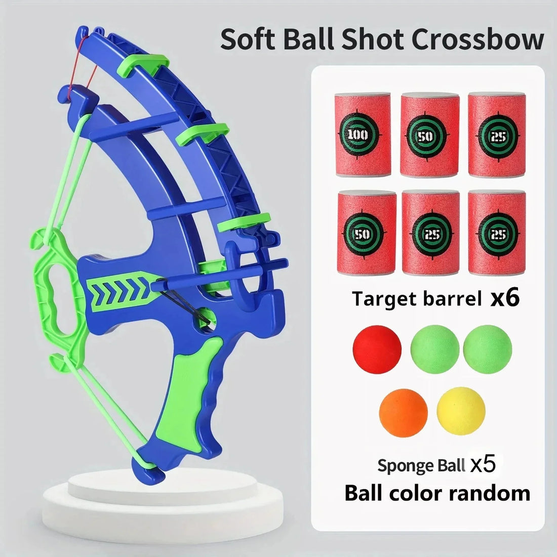 Soft Bullet Target Practice Toy Safe Educational Shooting Game Set