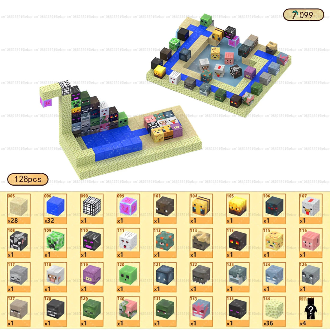 Magnetic Building Blocks Mine World Cube STEM DIY Kids Toy