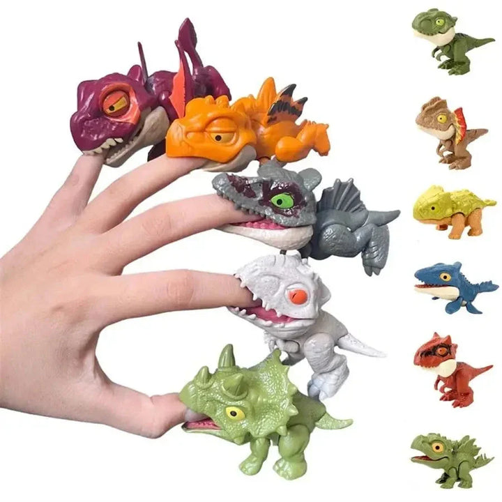 Finger Biting Dinosaur Toy Movable Joints Simulation Kids Set