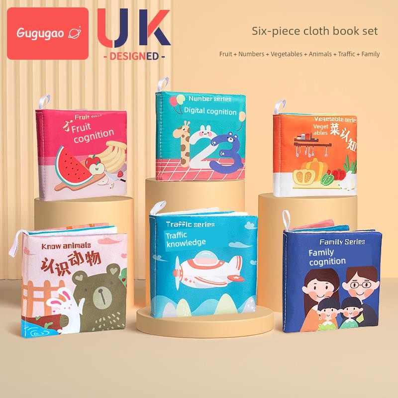 Baby Cloth Book Sensory Educational Tear Proof Interactive Learning Toy