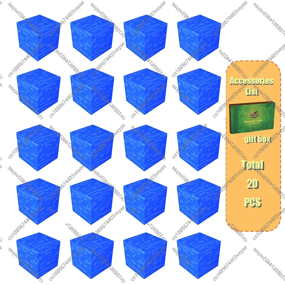 Magnetic Building Blocks Mine World Cube STEM DIY Kids Toy