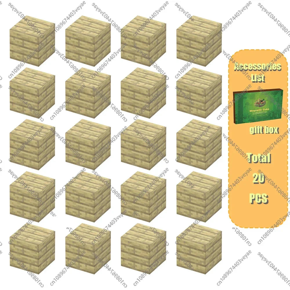 Magnetic Building Blocks Mine World Cube STEM DIY Kids Toy