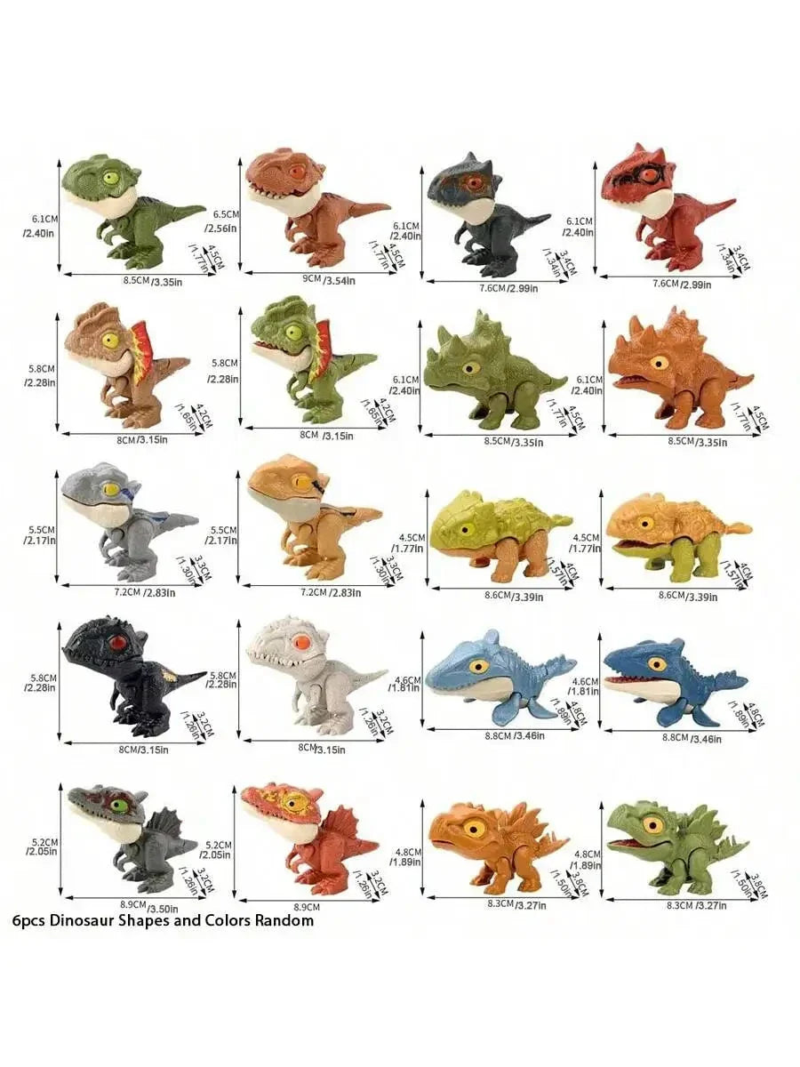 Finger Biting Dinosaur Toy Movable Joints Simulation Kids Set