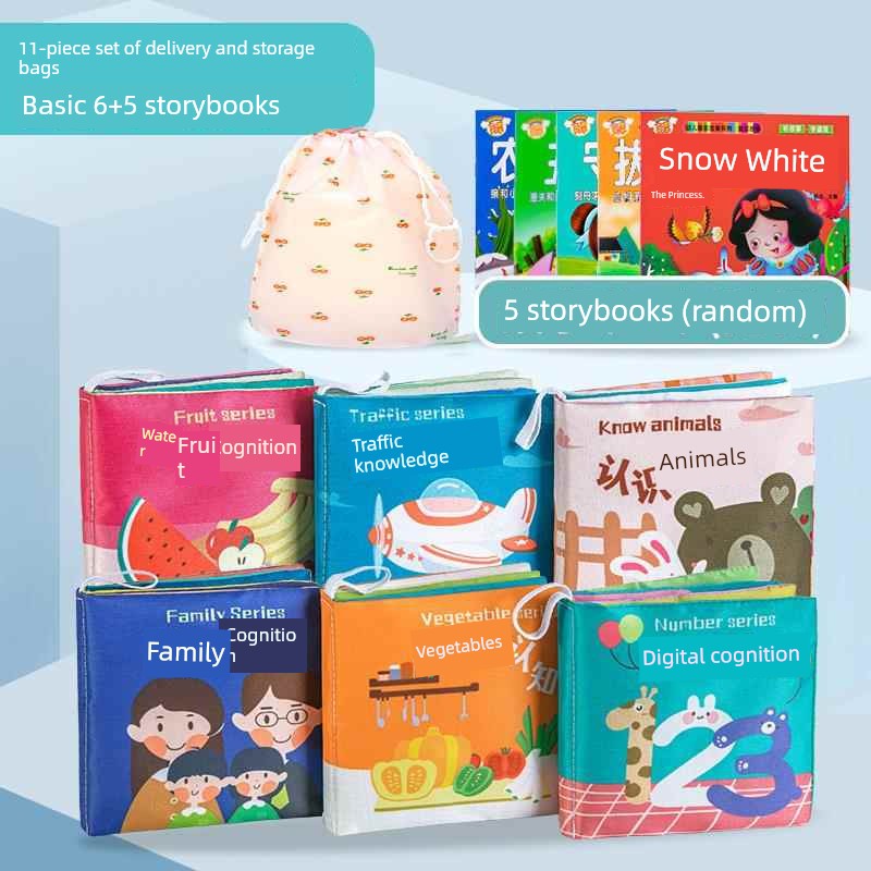 Baby Cloth Book Sensory Educational Tear Proof Interactive Learning Toy