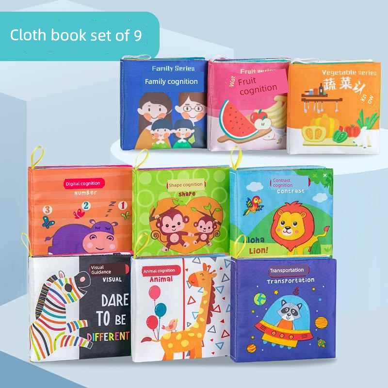 Baby Cloth Book Sensory Educational Tear Proof Interactive Learning Toy