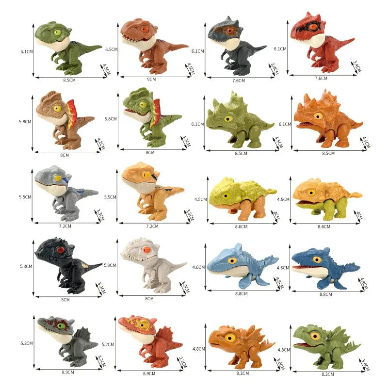 Finger Biting Dinosaur Toy Movable Joints Simulation Kids Set