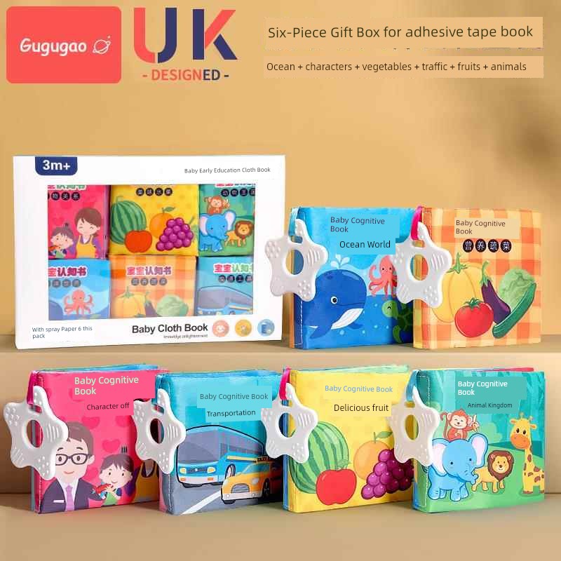 Baby Cloth Book Sensory Educational Tear Proof Interactive Learning Toy