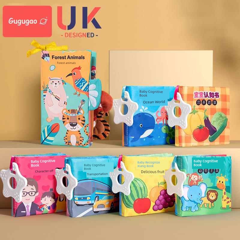 Baby Cloth Book Sensory Educational Tear Proof Interactive Learning Toy