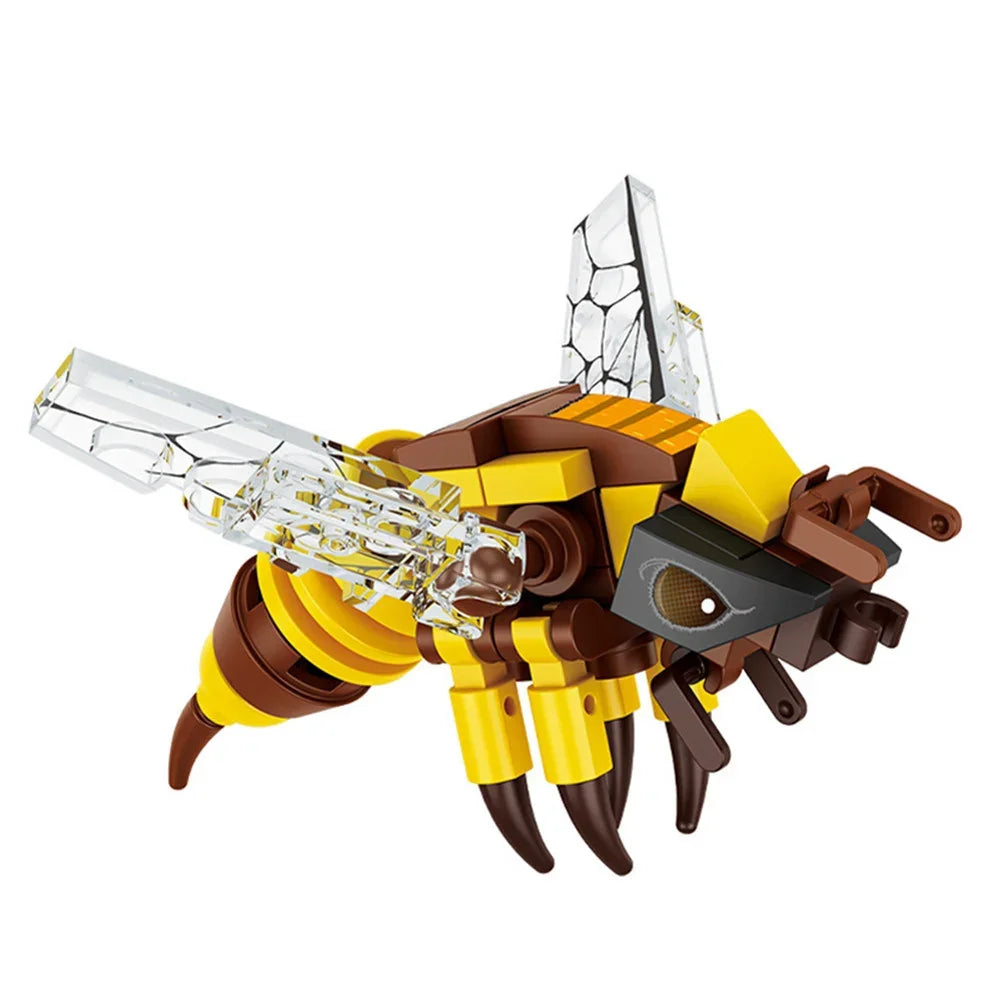 MOC Insect Animal Building Blocks DIY Bee Ant Butterfly Set