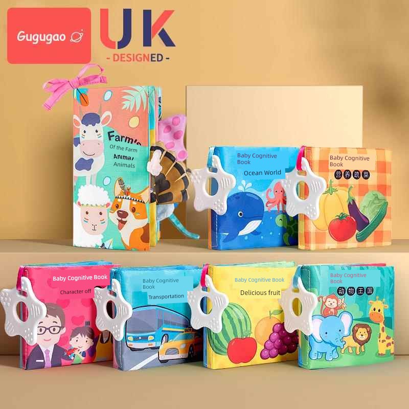 Baby Cloth Book Sensory Educational Tear Proof Interactive Learning Toy