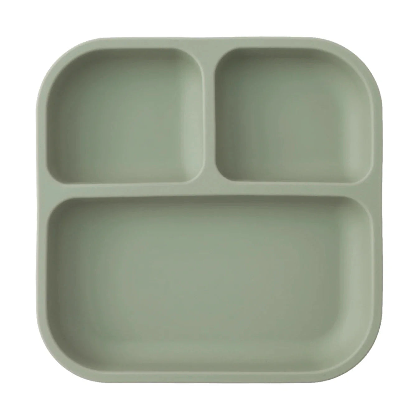 BPA Free Silicone Divided Suction Baby Plate