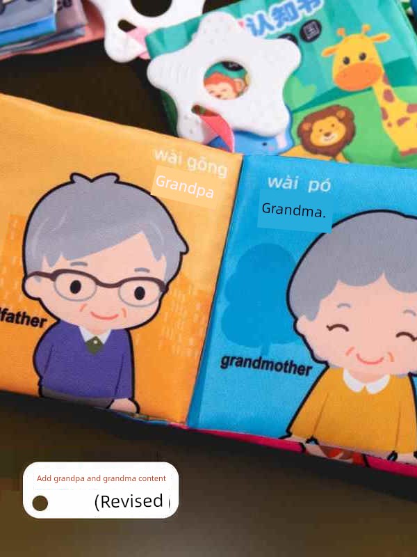 Baby Cloth Book Sensory Educational Tear Proof Interactive Learning Toy