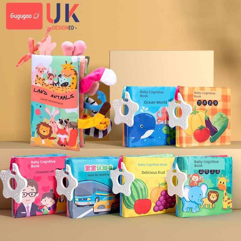 Baby Cloth Book Sensory Educational Tear Proof Interactive Learning Toy