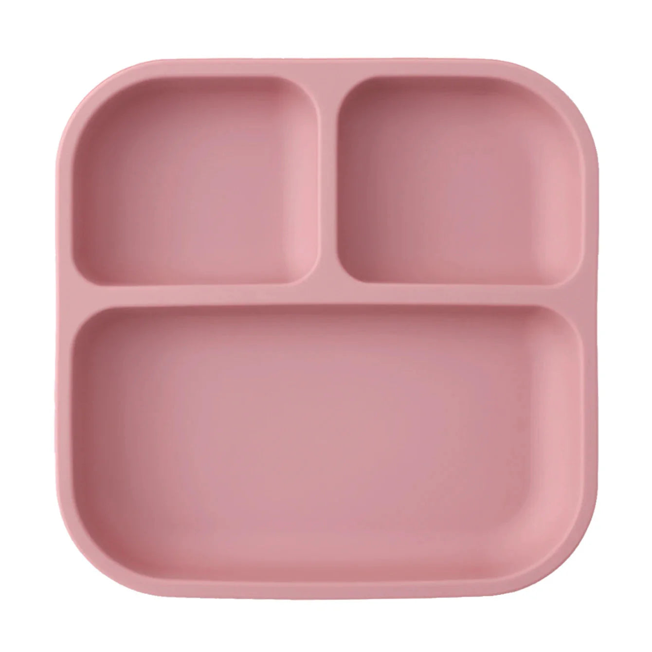 BPA Free Silicone Divided Suction Baby Plate