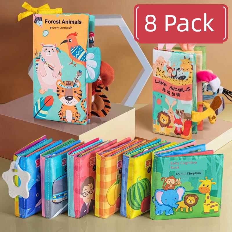 Baby Cloth Book Sensory Educational Tear Proof Interactive Learning Toy