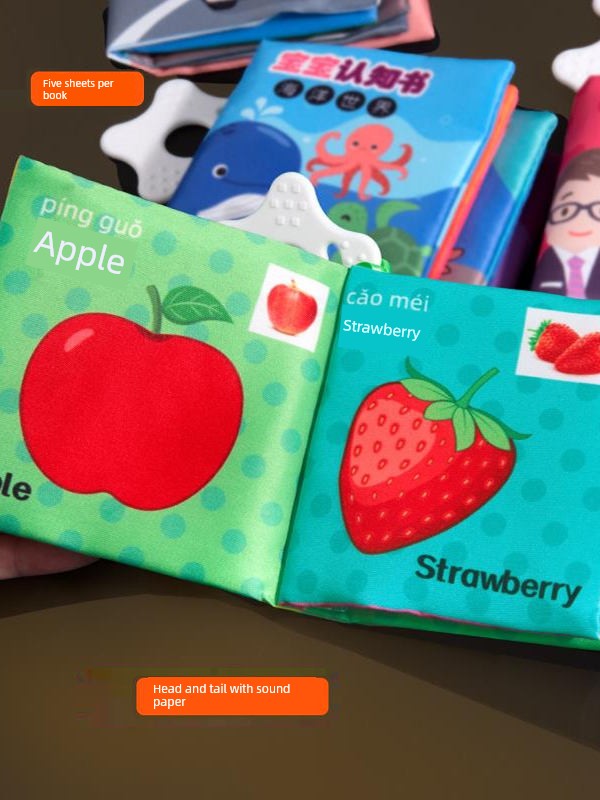 Baby Cloth Book Sensory Educational Tear Proof Interactive Learning Toy