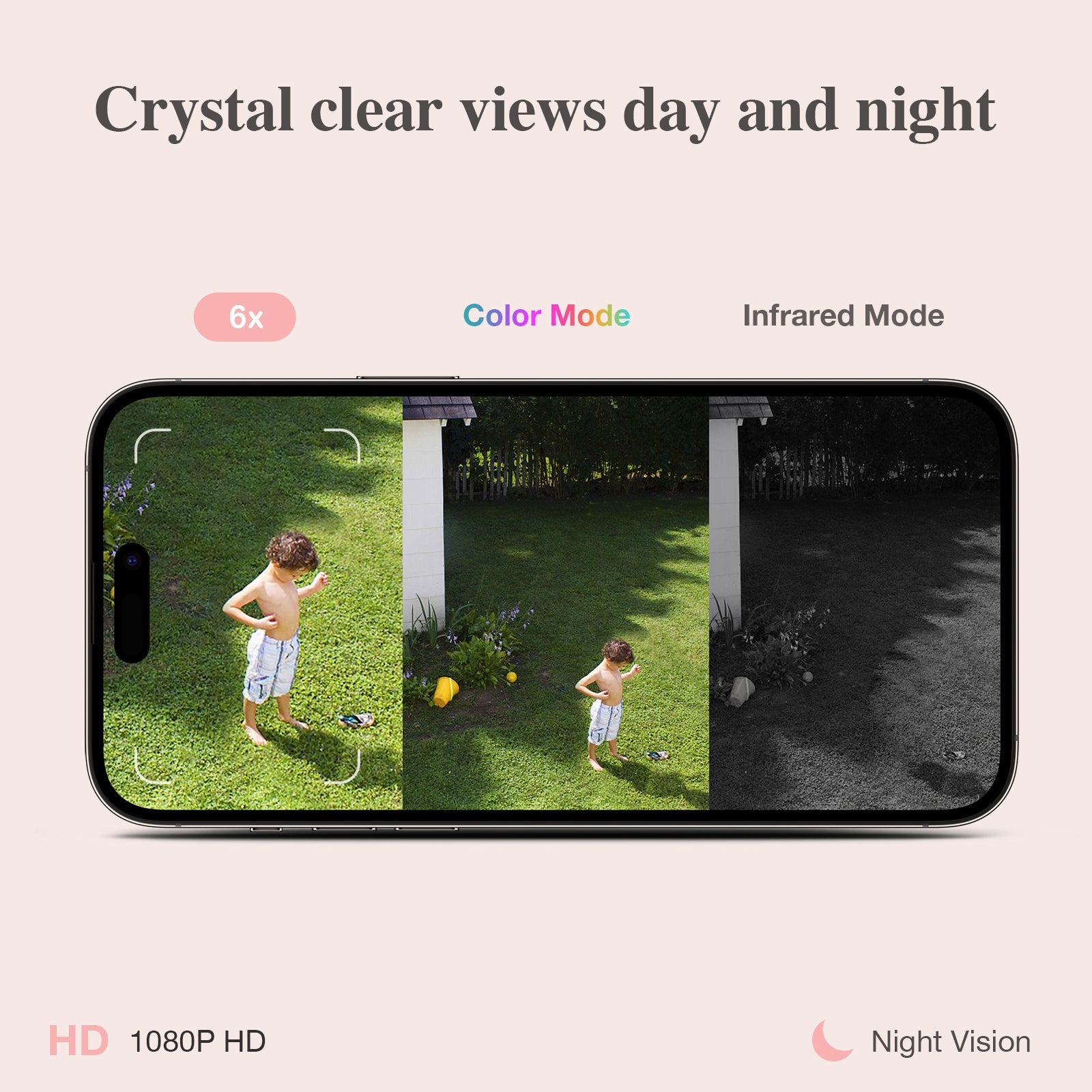 AI Battery Powered Security Camera Wireless Outdoor Indoor Smart Monitoring