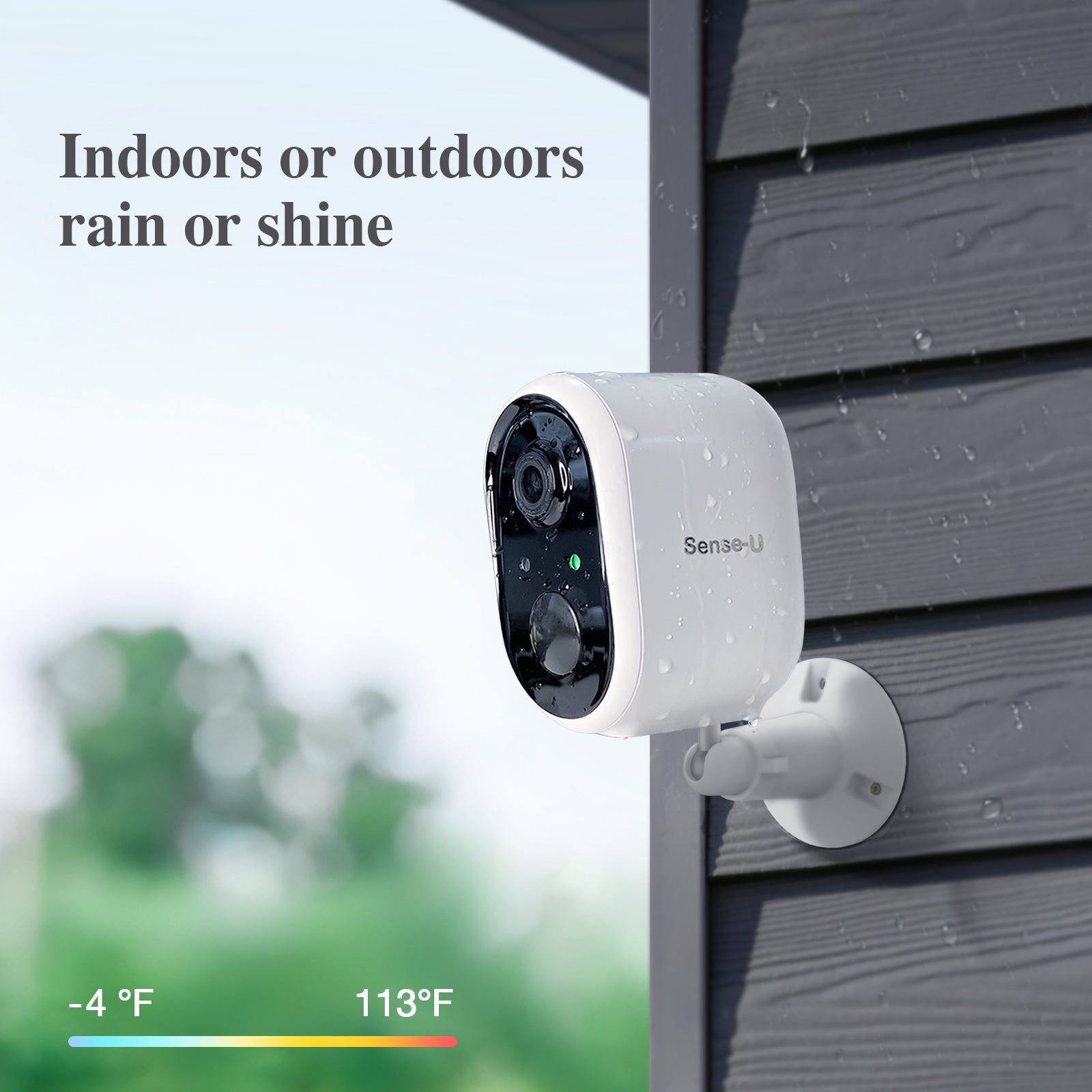 AI Battery Powered Security Camera Wireless Outdoor Indoor Smart Monitoring