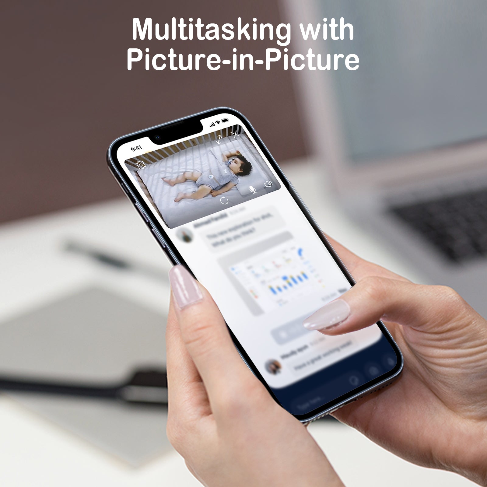 AI 2K PTZ Security Camera Smart Pan Tilt Zoom Indoor