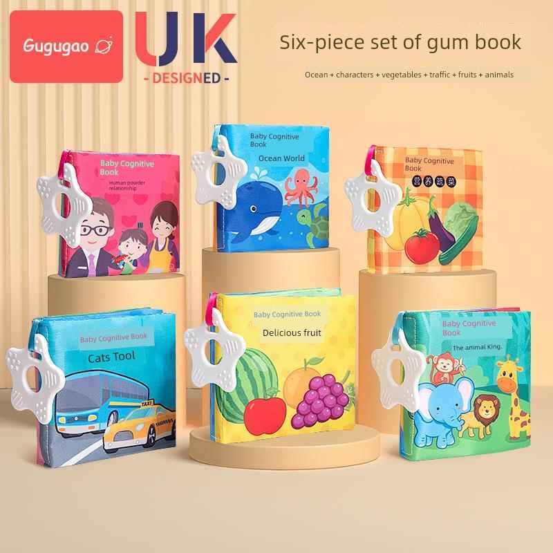 Baby Cloth Book Sensory Educational Tear Proof Interactive Learning Toy