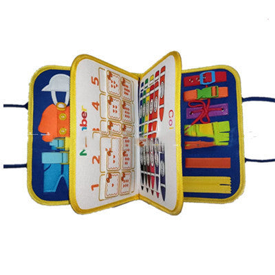 Busy Board Book Dressing Buttoning Learning Baby Sensory Toy