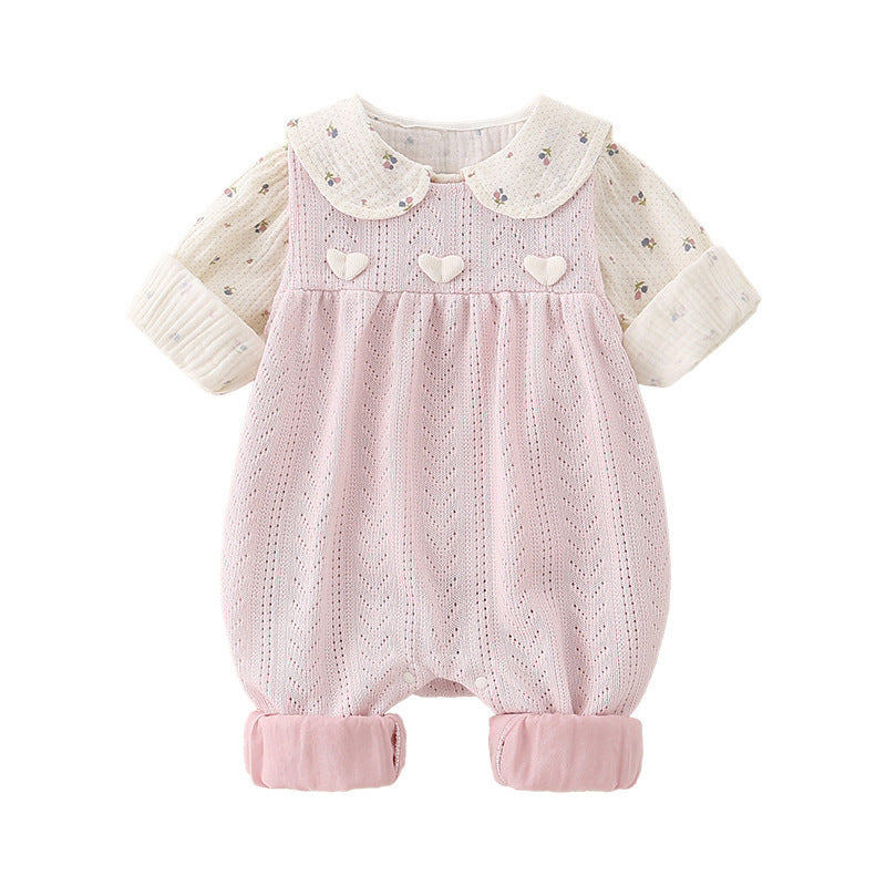 Baby Girl Autumn Romper Suit Cute Overalls Outfit Clothing