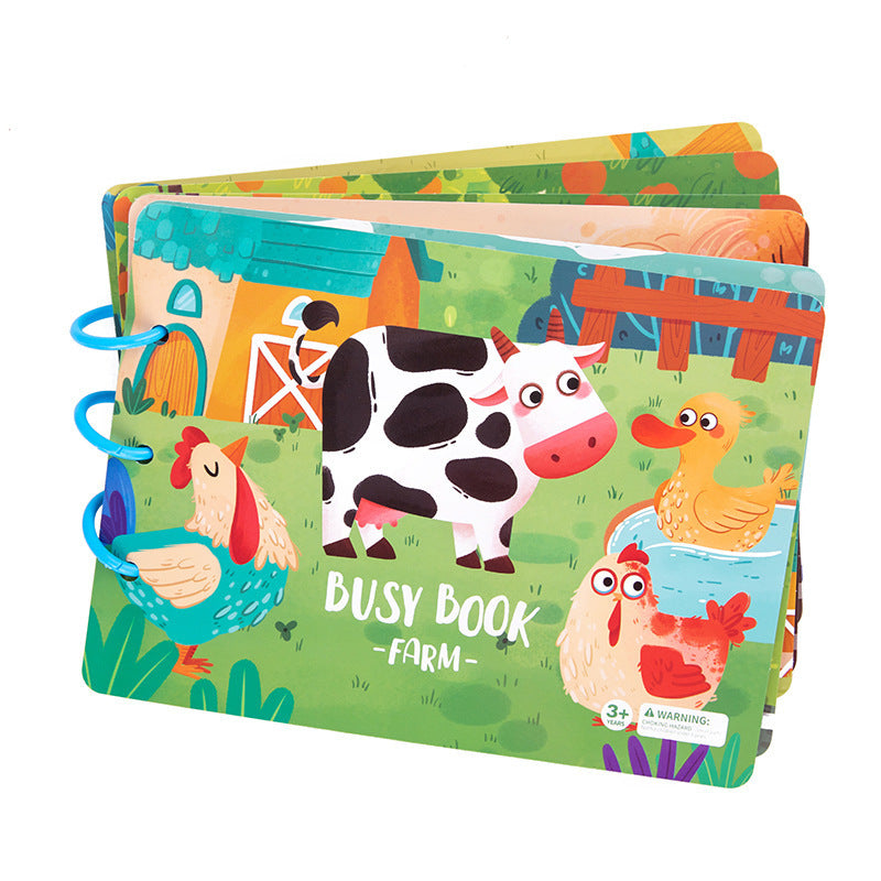 Children Animal Sticker Book Puzzle Montessori Early Education Toy