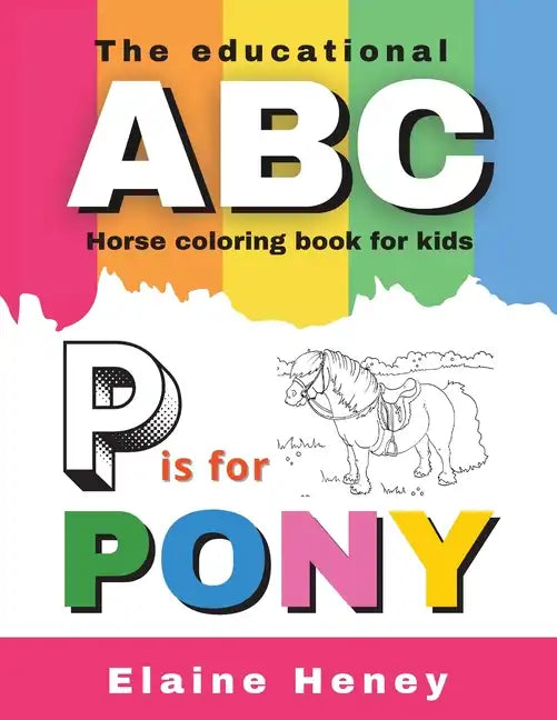 ABC Horse Coloring Book Kids Pony Learning Alphabet Activity