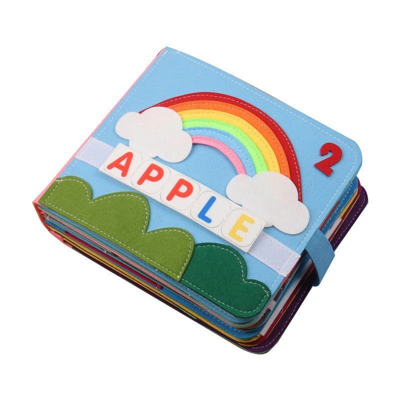 Felt Busy Board 3D Educational Rainbow Learning Story Book