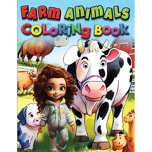 Farm Animals Coloring Book Kids Educational Fun Farmyard Adventure